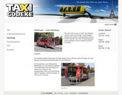 Internetpr�senz f�r das Taxiunternehmen Taxi G�deke.